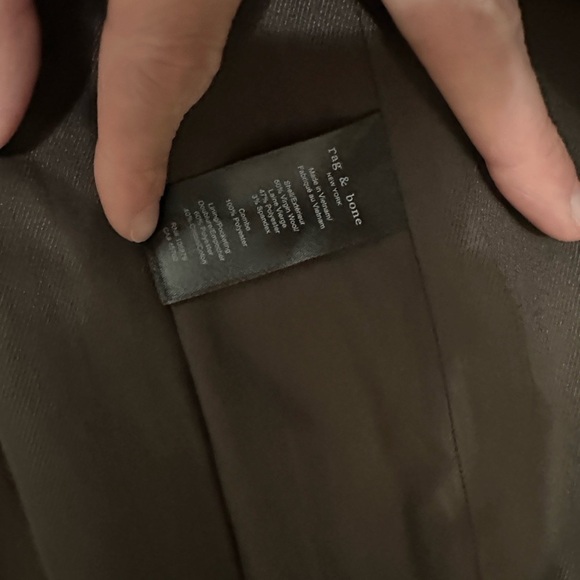 Rag + Bone Double-Breasted Preston wool twill blend Women's Blazer jacket 6 - Picture 9 of 9